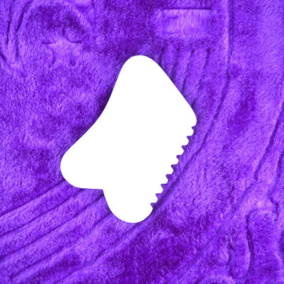OEM Custom LOGO White Jade Gua Sha Stone Facial Massager Natural Jade Stone Guasha Scraping Massage Tool for Face and Body