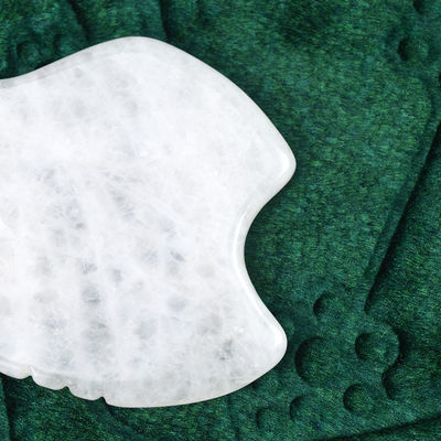 Self Skin Care Tool White Jade Gua Sha Scraping Massage Board for Body Massager Function 2024 Trending Product