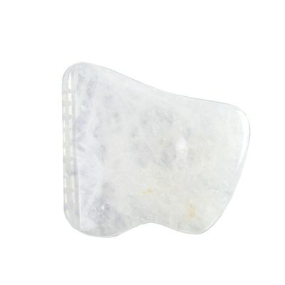 Body Massage Equipment Polished White Custom Gua Sha Stone Board Jade Guasha Tool for Relaxing Muscles
