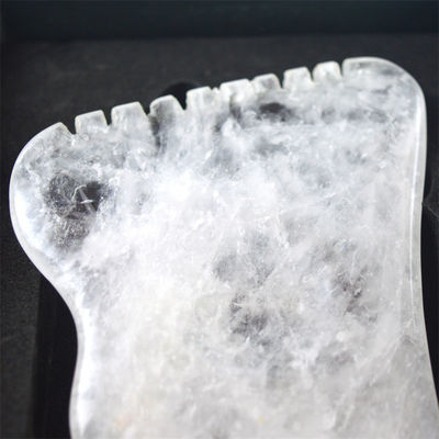 Body Massage Equipment Polished White Custom Gua Sha Stone Board Jade Guasha Tool for Relaxing Muscles