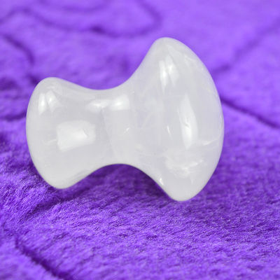 Clear Quartz Gua Sha for Face Slimming and Scrapping Massage Full-body Coverage 41*35mm Natural Mushroom Stone Shape