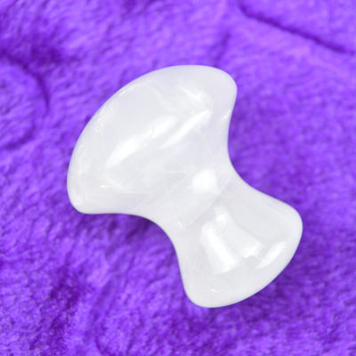 Clear Quartz Gua Sha for Face Slimming and Scrapping Massage Full-body Coverage 41*35mm Natural Mushroom Stone Shape