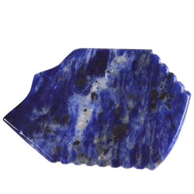 Customized Logo Availabled 2024 Blue Sodalite Gua Sha Scraping Massage Board for Facial and Body Massager Spa Stone