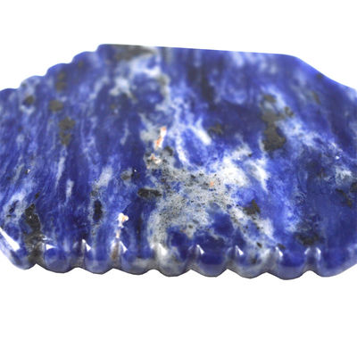 Customized Logo Availabled 2024 Blue Sodalite Gua Sha Scraping Massage Board for Facial and Body Massager Spa Stone