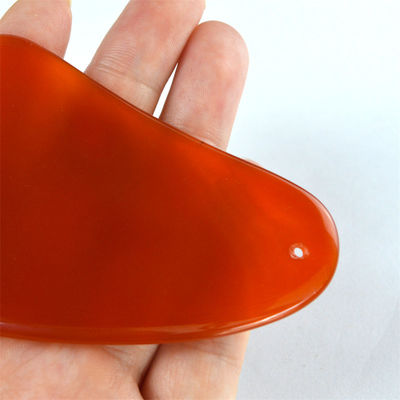 2024 Red Carnelian Gua Sha Board The Essential Health Care Agate Guasha Stone for Facial Massage and Face Care