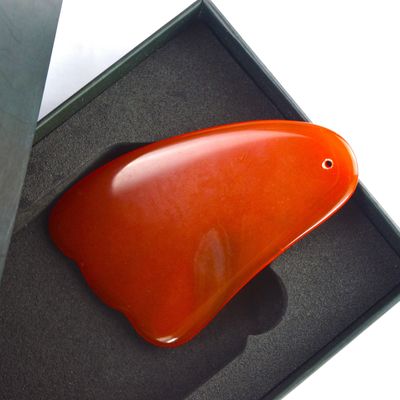 2024 Natual Carnelian Gua Sha Scraping Massage Board Red Agate Guasha Facial Body Massager for Full-body Crystal Spa Tool