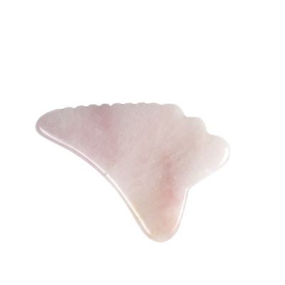 2024 Wing Shape Rose Quartz Gua Sha Scraping Board Pink Crystal Guasha Facial Body Massager Spa Tool for Massage Tools