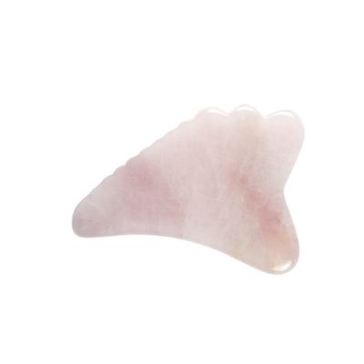 2024 Wing Shape Rose Quartz Gua Sha Scraping Board Pink Crystal Guasha Facial Body Massager Spa Tool for Massage Tools