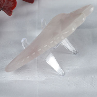 2024 Wing Shape Rose Quartz Gua Sha Scraping Board Pink Crystal Guasha Facial Body Massager Spa Tool for Massage Tools