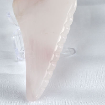 2024 Wing Shape Rose Quartz Gua Sha Scraping Board Pink Crystal Guasha Facial Body Massager Spa Tool for Massage Tools