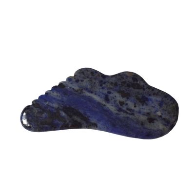 2024 Blue Sodalite Stone Gua Sha Scraping Massager Comfortable Massage Tool for Face Wrinkle Removal and Skin Beauty