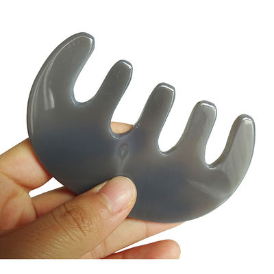 Experience the Benefits of Agate Gua Sha Comb Perfect for Head Massage and Beauty Care