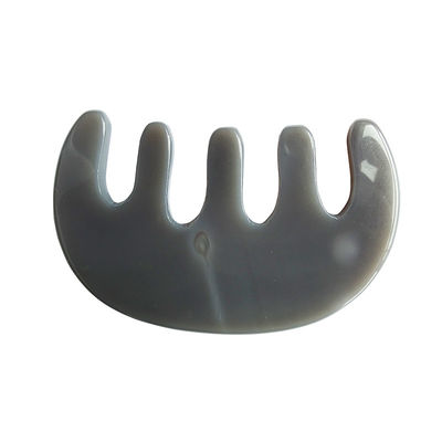 Experience the Benefits of Agate Gua Sha Comb Perfect for Head Massage and Beauty Care