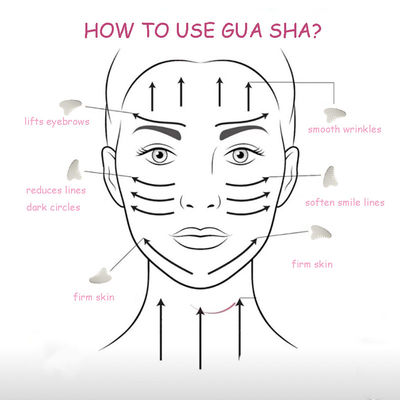 Fully Body Massage Area Natural White Xiuyan Jade Hair Comb Gua Sha Tools Jade Scalp Massager for Relieving Scalp Tension