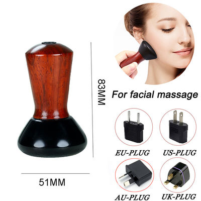 Red Pear Wood Mini Bian Stone Eye Face Gua Sha Massager Portable Massage Belt for Natural Hot Stone Electrical Guasha Machine