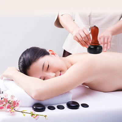 Electric Gua Sha Cupping Massager Hot Stone Therapy for Relaxing Muscles Skin Scraping and Moxibustion Treatment on Body