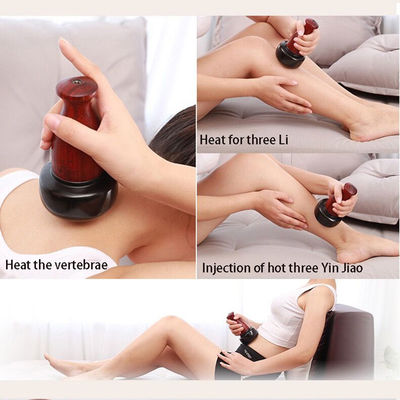 Electric Gua Sha Cupping Massager Hot Stone Therapy for Relaxing Muscles Skin Scraping and Moxibustion Treatment on Body