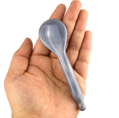 Body Massager Grey Agate Spoon Roller Gua Sha Spoon for Deep Tissue Massage and Accupressure Point