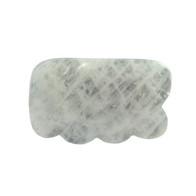 White Crystal Gua Sha Natural Jade Guasha Facial Tools for Body Massage SPA Acupuncture Face Neck and Eye Skin Care Gift