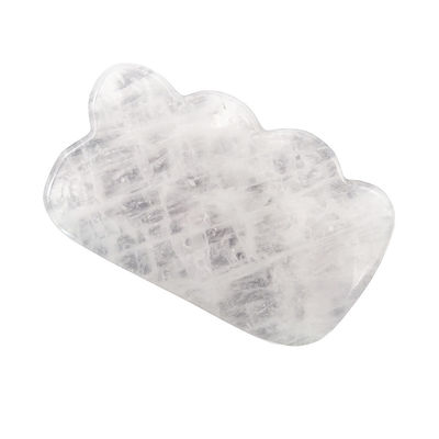 White Crystal Gua Sha Natural Jade Guasha Facial Tools for Body Massage SPA Acupuncture Face Neck and Eye Skin Care Gift