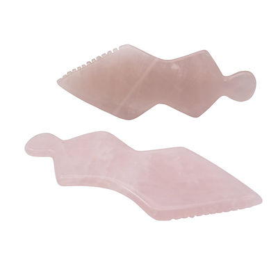 Natural Jade Pink Guasha Facial Tools for SPA Body Face Neck and Eye Skin Care Facial Massager