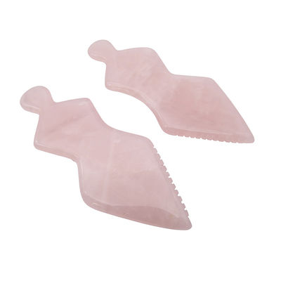 Natural Jade Pink Guasha Facial Tools for SPA Body Face Neck and Eye Skin Care Facial Massager