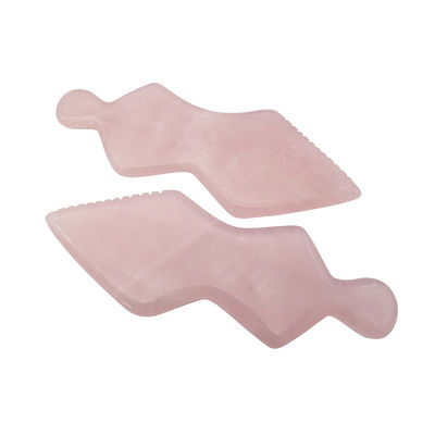 Natural Jade Pink Guasha Facial Tools for SPA Body Face Neck and Eye Skin Care Facial Massager