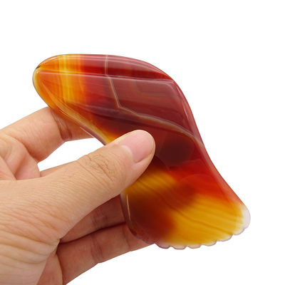 Red Agate Gua Sha Massage Tool for SPA Acupuncture Therapy and Facial And Body Massage Health Care Beaut