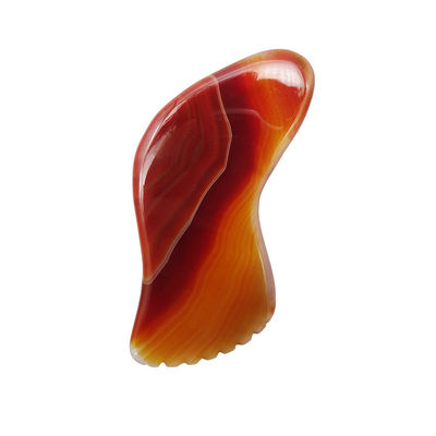Red Agate Gua Sha Massage Tool for SPA Acupuncture Therapy and Facial And Body Massage Health Care Beaut
