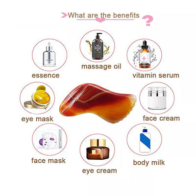 Red Agate Gua Sha Massage Tool for SPA Acupuncture Therapy and Facial And Body Massage Health Care Beaut