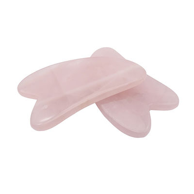 OEM/ODM Acceptable Rose Quartz Gua Sha Natural Jade Guasha Facial Tools for Body Face Neck and Eye Skin Care SPA Massage