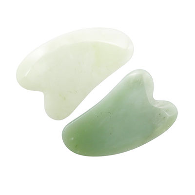 Xiuyan Jade Guasha Board for Facial and Body Skincare Heart Shape Gua Sha Massage Tool to Relieve Muscle Tensions