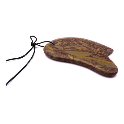 Support OEM/ODM Natural Nuwa Stone Facial Gua Sha Scraping Skin Massage Tool for Portable Medical Lifting and Beauty
