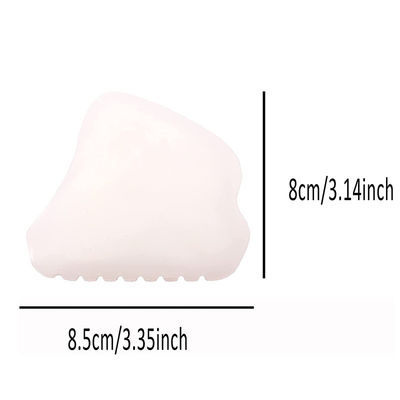 Body Massager Portable Handheld Afghan White Jade Gua Sha Board for Customizable Face and Body Skincare