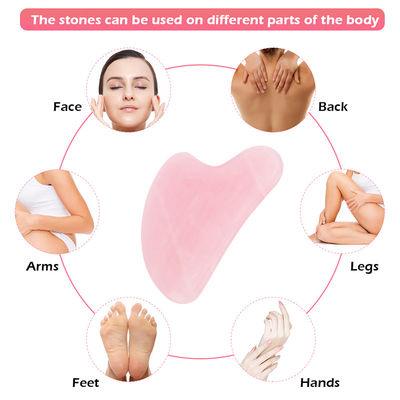 Portable Natural Jade Gua Sha Stone Massage Tool for Face Neck Skin Lifting Wrinkle Remover Beauty Care Physical Therapy