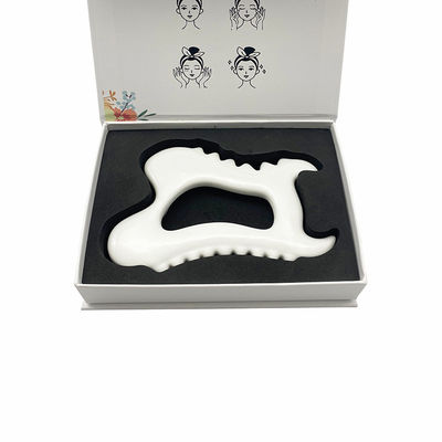 Ceramic Gua Sha Facial Tools for Face Skin Care Tools Easy to Including Luxury Box Bag and Guide Gifts for Women