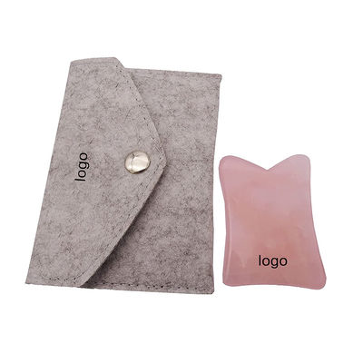 Face Lift Function Rose Quartz Real Jade Gua Sha Crystal Face Roller Massage Guasha Stone for Face/Body Rejuvenation