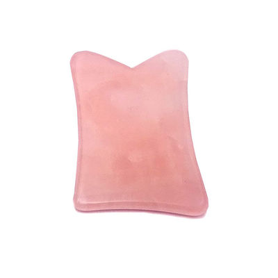 Face Lift Function Rose Quartz Real Jade Gua Sha Crystal Face Roller Massage Guasha Stone for Face/Body Rejuvenation