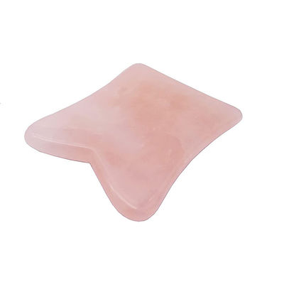 Face Lift Function Rose Quartz Real Jade Gua Sha Crystal Face Roller Massage Guasha Stone for Face/Body Rejuvenation