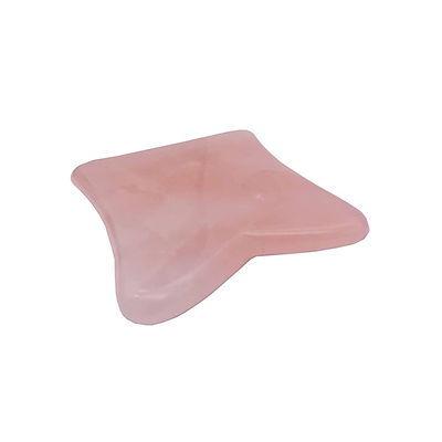 Face Lift Function Rose Quartz Real Jade Gua Sha Crystal Face Roller Massage Guasha Stone for Face/Body Rejuvenation