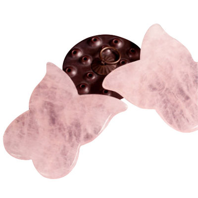 Facial Massager Butterfly Shape Jade Guasha Massage Plate Natural Stone Gua Sha Scraper for Neck Body Acupuncture Spa