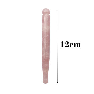 OEM ODM Natural Rose Quartz Guasha Massage Stick Needle Muscle Relief Body Gua Sha Massager Point Roller Guasha Tool