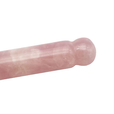 OEM ODM Natural Rose Quartz Guasha Massage Stick Needle Muscle Relief Body Gua Sha Massager Point Roller Guasha Tool
