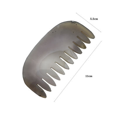 Natural Grey Agate Jade Guasha Comb The Ultimate Head and Meridian Massage Tool for Face/Body Massag