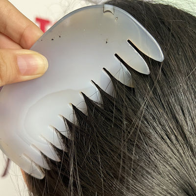 Natural Grey Agate Jade Guasha Comb The Ultimate Head and Meridian Massage Tool for Face/Body Massag
