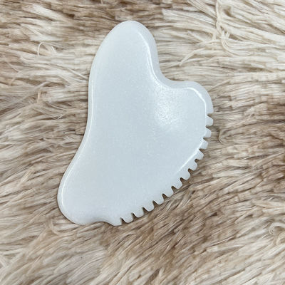 Portable Facial Massager Gua Sha Scraper Natural Jade Stone Skin Care Massager for Body Neck Back Beauty Health Eye SPA