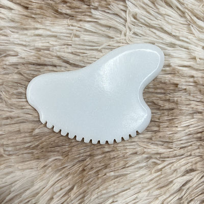Portable Facial Massager Gua Sha Scraper Natural Jade Stone Skin Care Massager for Body Neck Back Beauty Health Eye SPA