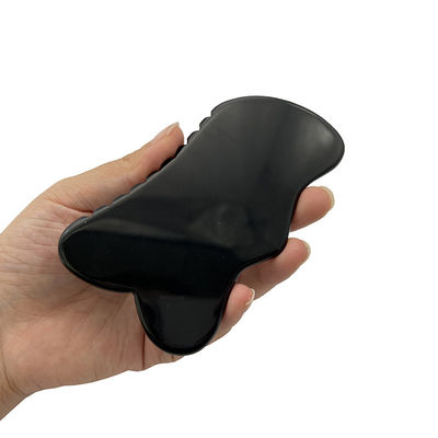 Facial Massager Obsidian Guasha Beautiful Massage Scraping Black Obsidian Face Massager Acupuncture Gua Sha Eye Face Board SPA Tool