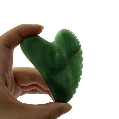 Facial Scraping Skin Lifting with Green Aventurine Gua Sha and Heart Shaped Design
