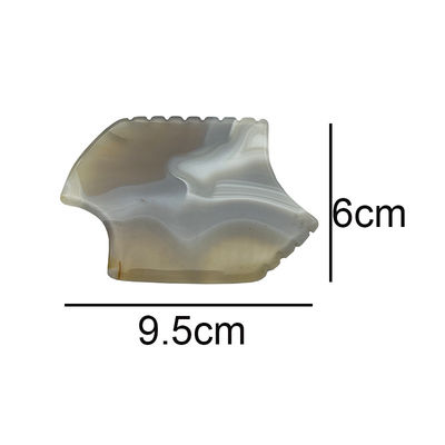 Grey Agate Guasha Scraping Stone Portable Body Massager for Natural Jade Gua Sha and Skin Lifting